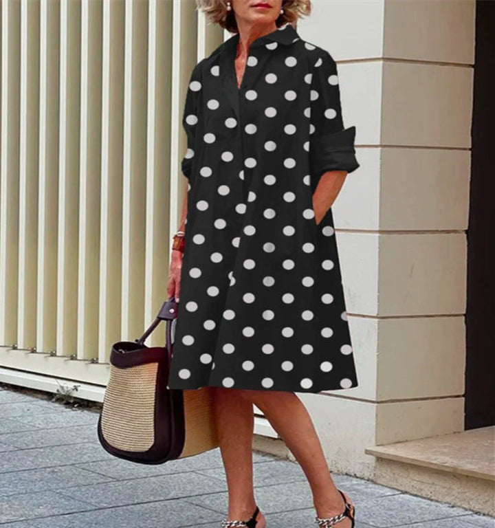 Abito midi donna in vari colori, stile fluido per la primavera. Vestito estivo, comodo e casual.