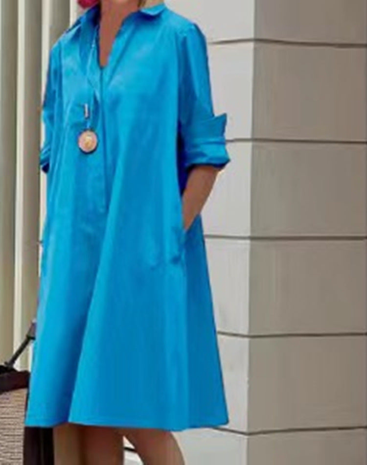 Vestito casual midi per donna, ottimo per il quotidiano. Disponibile in diverse taglie e colori.