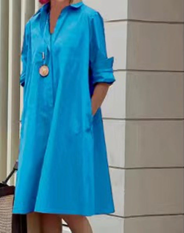 Vestito casual midi per donna, ottimo per il quotidiano. Disponibile in diverse taglie e colori.