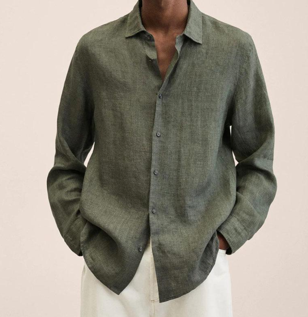 Elegante camicia uomo, stile classico e casual, traspirante, per un look sempre impeccabile.