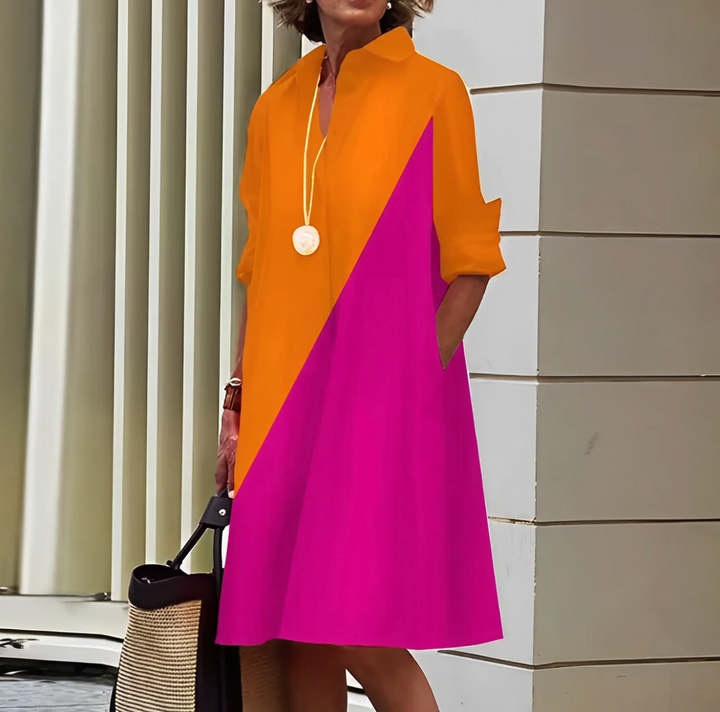 Abito polo donna midi a pois, vestibilità aderente. Perfetto per un look primaverile fresco e alla moda.