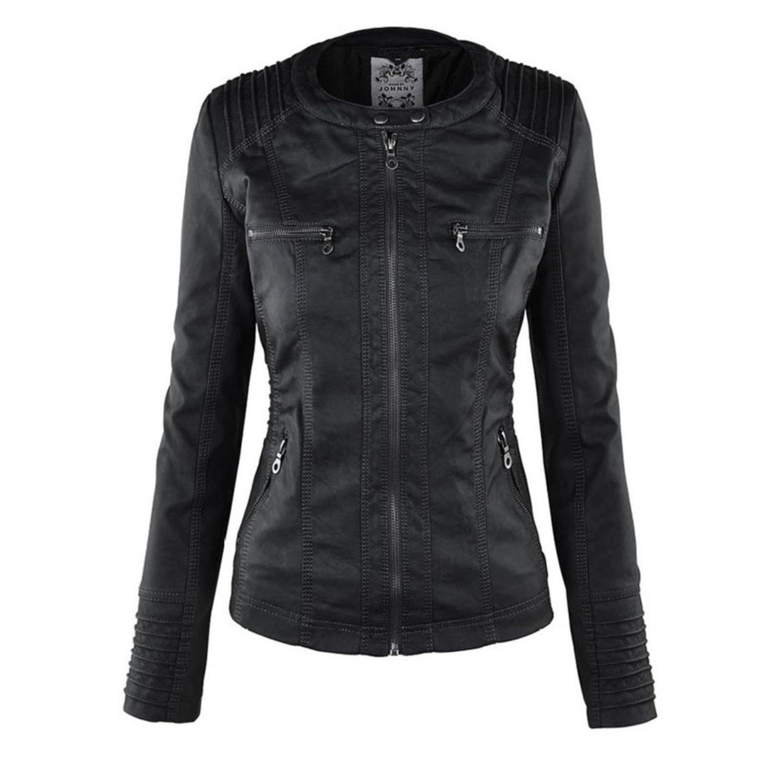 Cappotto leggero da donna, impermeabile e traspirante, con cerniera e cappuccio regolabile.