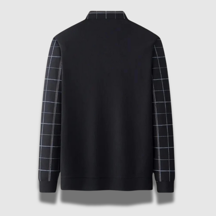 Maglione uomo a quadri, design senza tempo. Abbigliamento maschile elegante e versatile per ogni occasione.