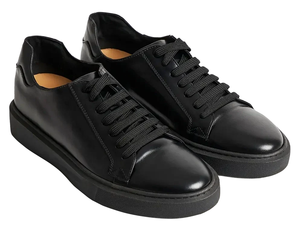 Sneakers nere uomo rialzate 6 cm per altezza discreta e look versatile, comfort garantito per ogni occasione.