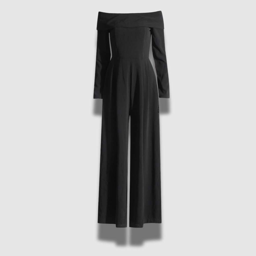 Tailleur donna monocromatico a gamba larga, elegante e versatile. Perfetto per un abbigliamento femminile fluente e chic.