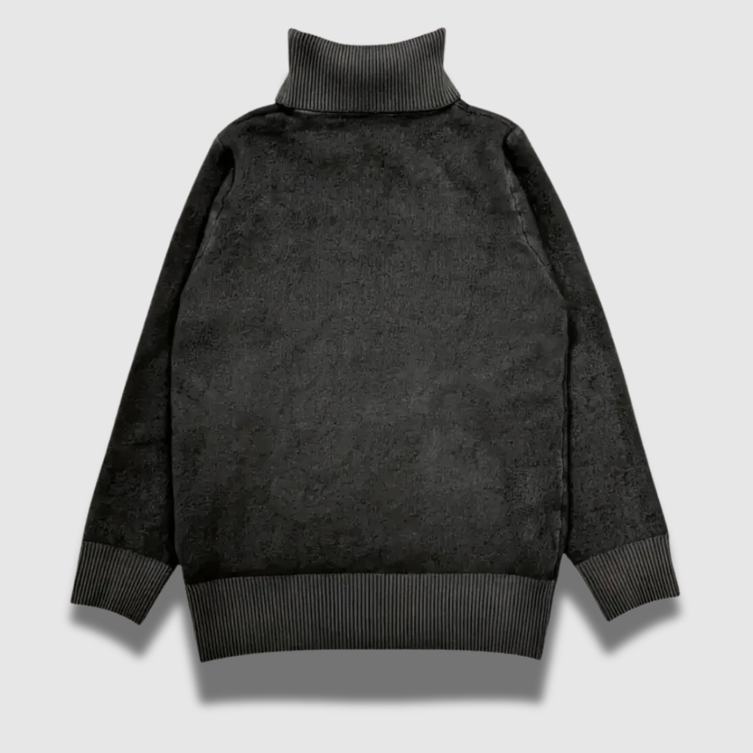 Maglione dolcevita donna in maglia, comodo e versatile per abbigliamento invernale. Perfetto per outfit casual o eleganti.