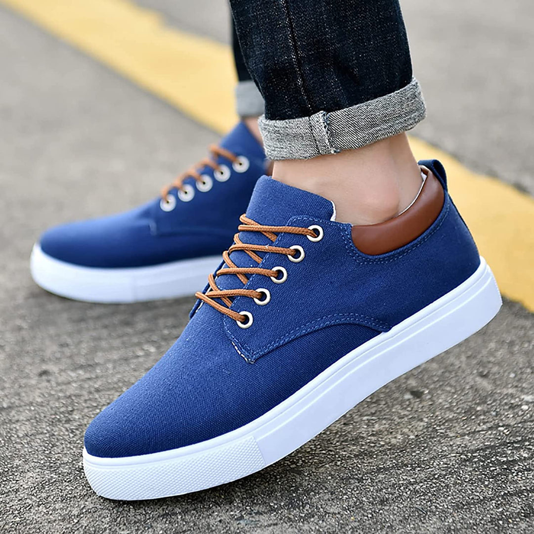 Scarpe da uomo: sneakers casual con suola bianca, comfort e stile per ogni giorno e occasione.