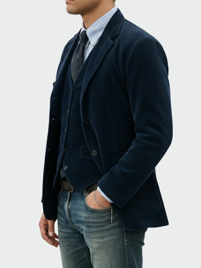 Blazer uomo nero, giacca elegante classica, vestibilità perfetta per ogni occasione.