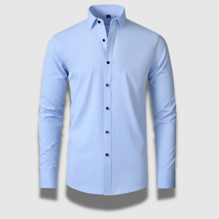 Camicia uomo antipiega per business casual, elasticizzata e confortevole, perfetta per ogni occasione.