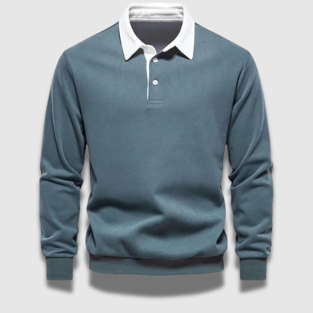 Uomo con maglione traspirante, ideale per outfit quotidiani o serate speciali. Comfort e stile.