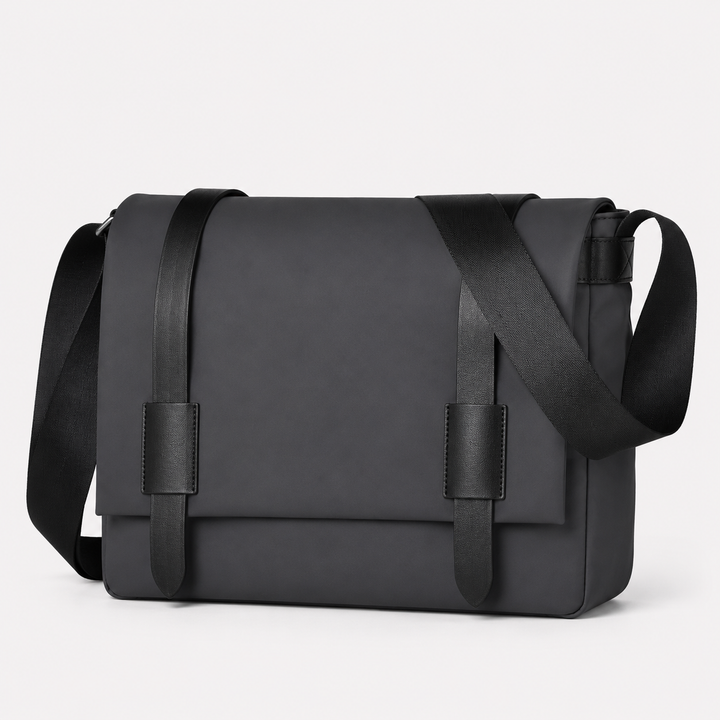 Borsa messenger uomo con spazio per laptop, perfetta per lavoro, ufficio e documenti. Stile e funzionalità.