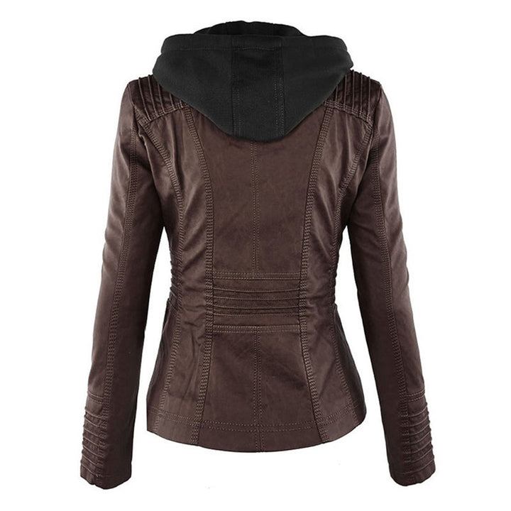 Giacca leggera donna, elegante e casual, con cappuccio per protezione dalle intemperie.