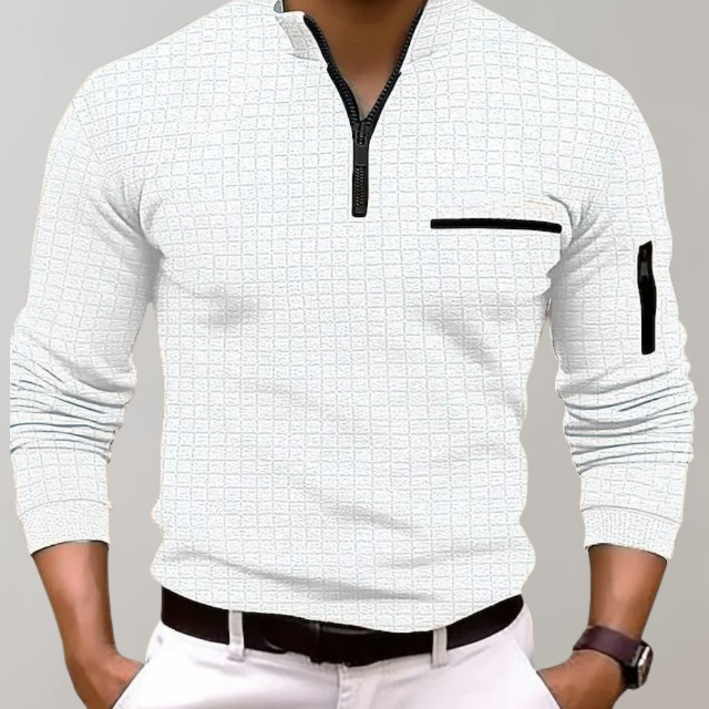 Polo da uomo premium a coste, per un look casual o elegante. Essenziale nel guardaroba estivo maschile.