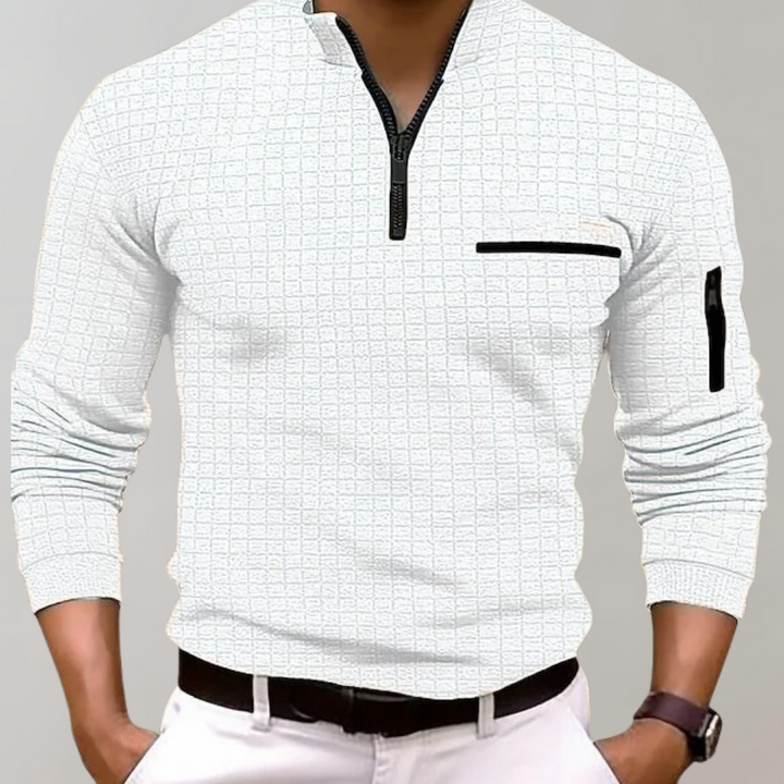 Polo da uomo premium a coste, per un look casual o elegante. Essenziale nel guardaroba estivo maschile.