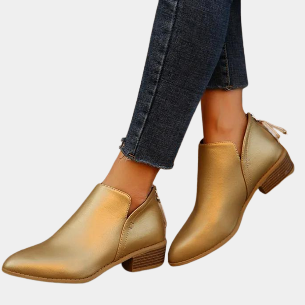 Stivaletti donna comodi ed eleganti con tacco medio, perfetti per la moda autunnale e uno stile versatile.