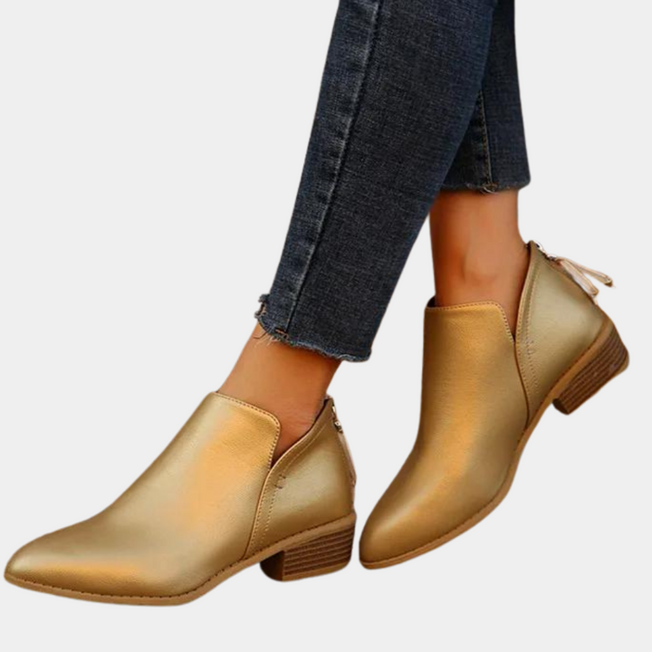 Stivaletti donna comodi ed eleganti con tacco medio, perfetti per la moda autunnale e uno stile versatile.