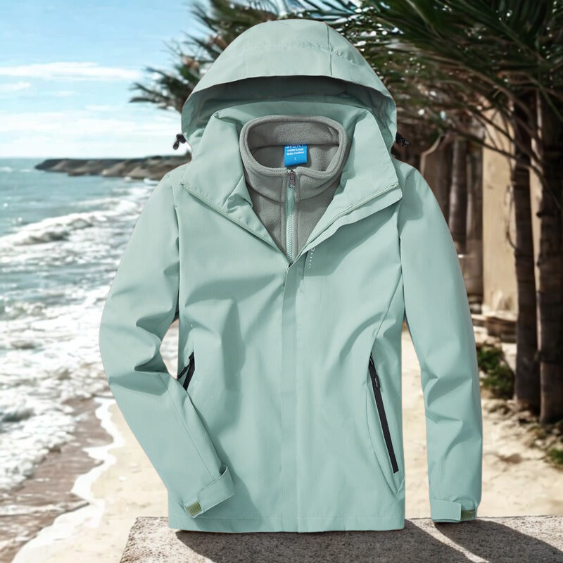 Giacca outdoor donna 3-in-1, moderna e traspirante, impermeabile e antivento per protezione in ogni condizione.