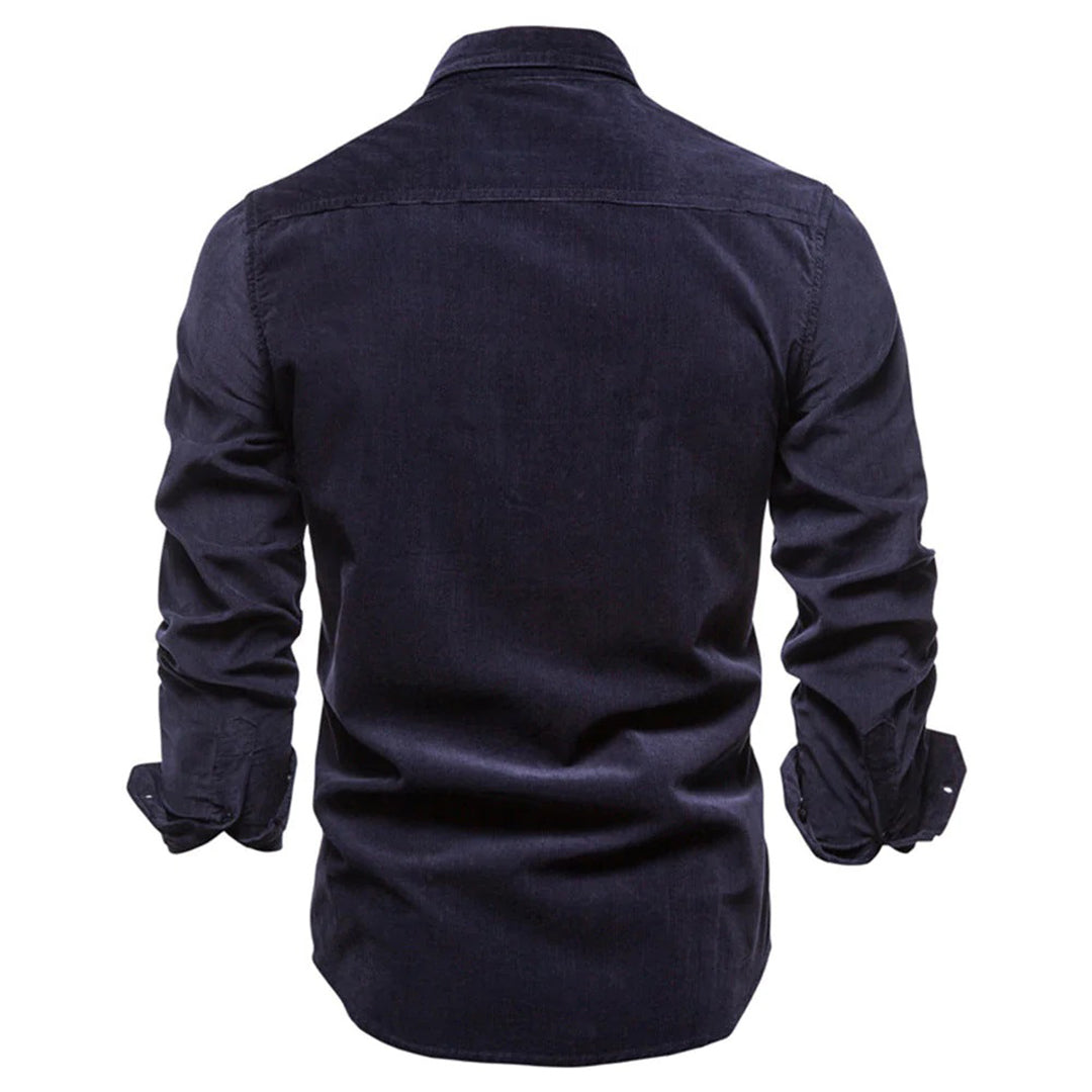 Abbigliamento uomo: camicia estiva a maniche lunghe con texture unica, per un comfort traspirante.