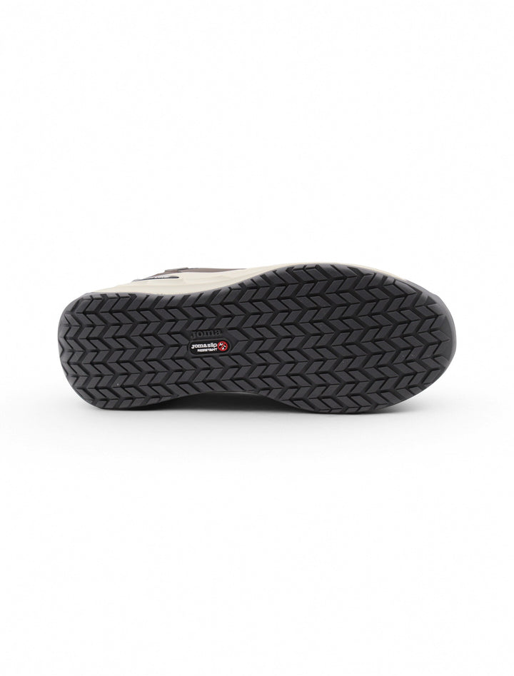 Sneakers alte uomo marroni impermeabili, con lacci e tacco 5.5cm. Perfette per il passeggio, comfort e moda.