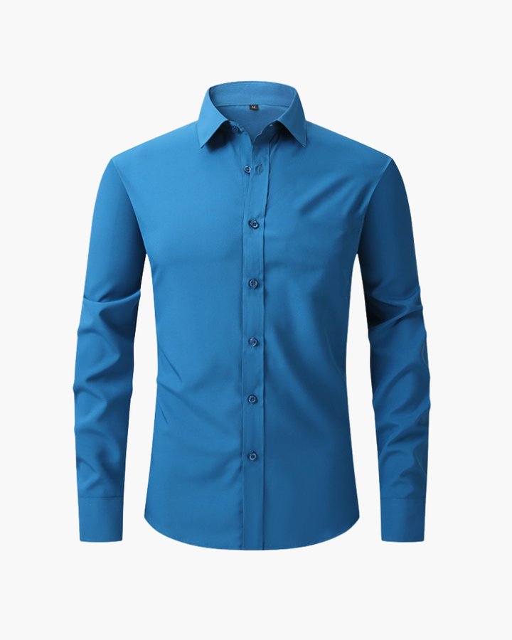 Camicia da uomo, stile classico con maniche lunghe, perfetta per un abbigliamento maschile curato.