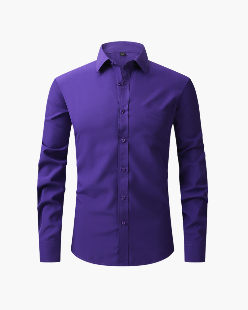 Camicia uomo a maniche lunghe, un must-have per la moda uomo, facile da abbinare.