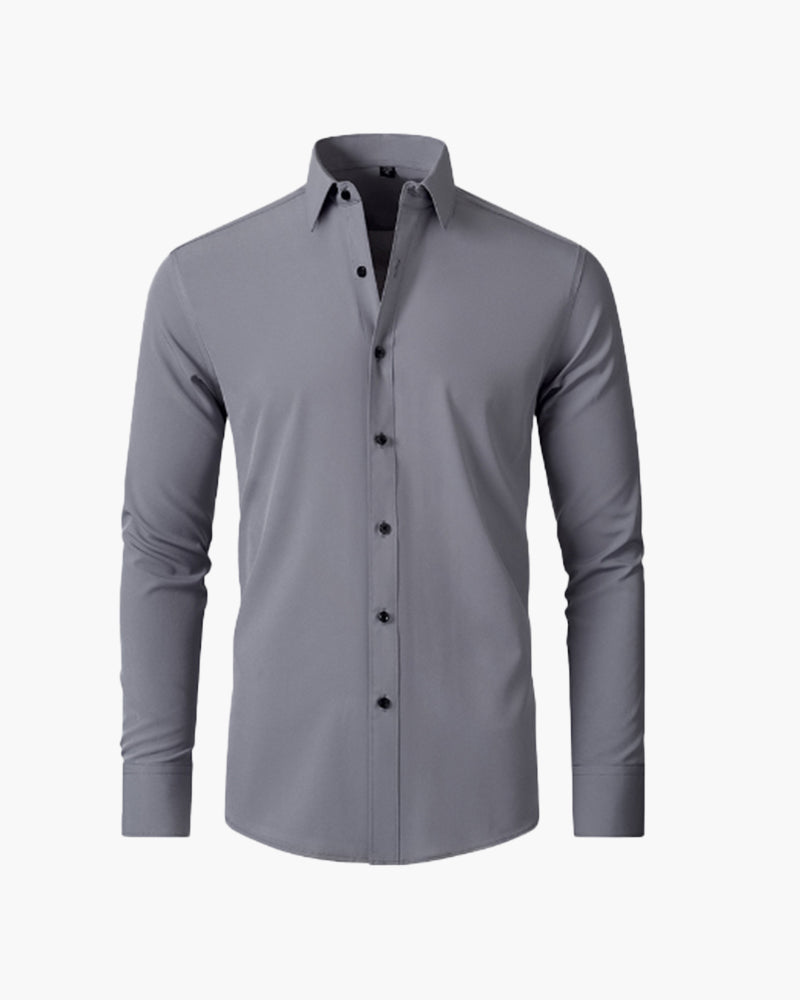 Camicia uomo a maniche lunghe, ottima per un outfit quotidiano, vestibilità confortevole.