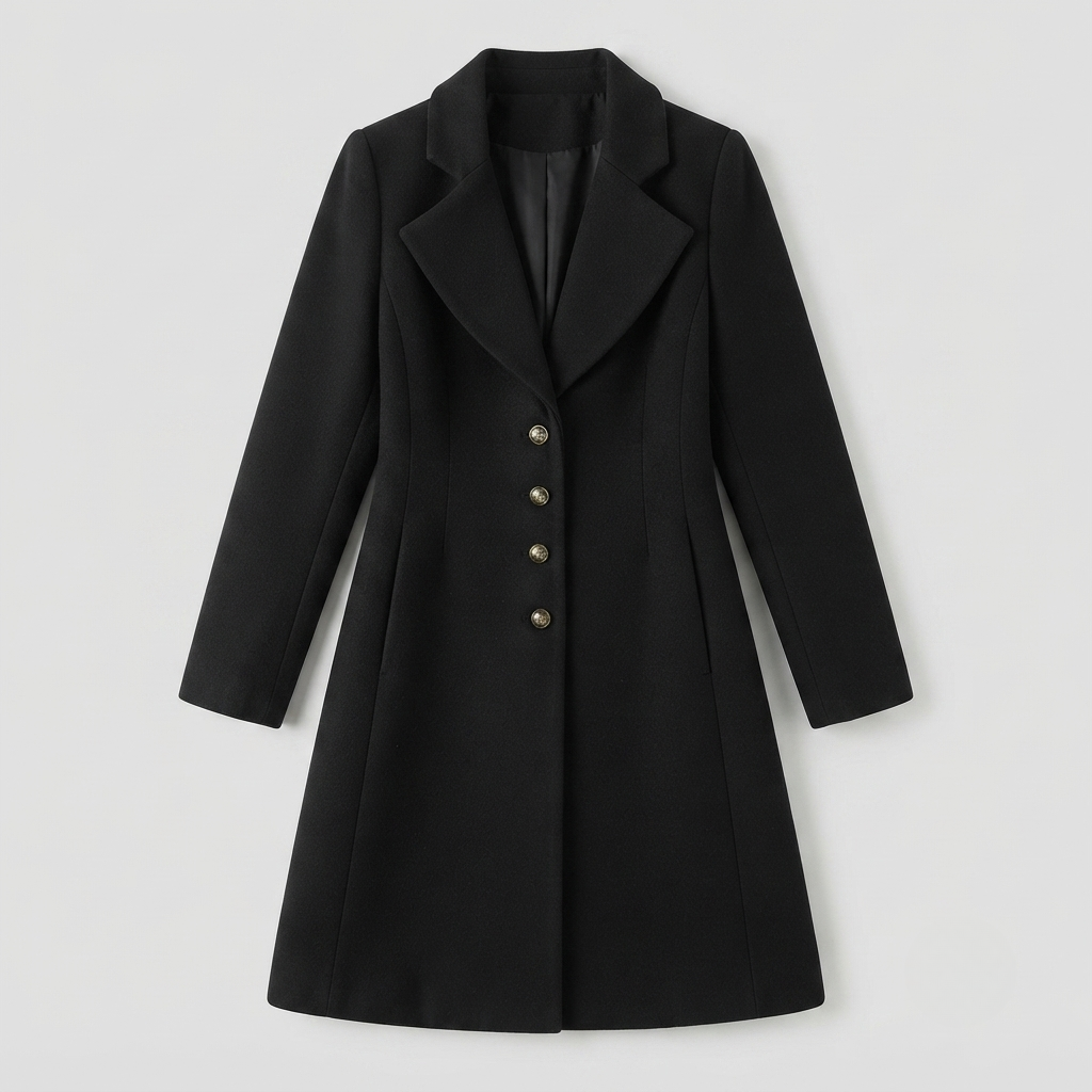 Modello sartoriale donna in misto lana su misura, ideale per autunno/inverno, un capo versatile.