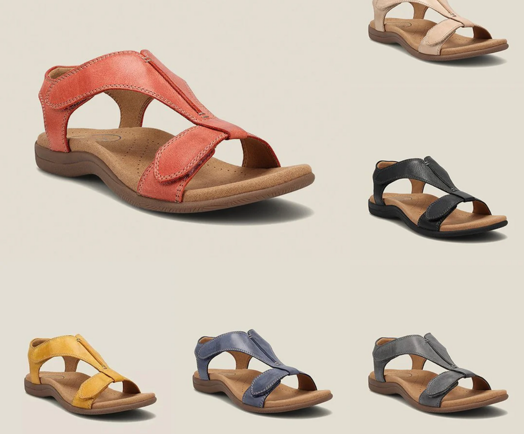 Sandali estivi donna comodi e ortopedici, perfetti per la postura corretta e il benessere dei piedi.