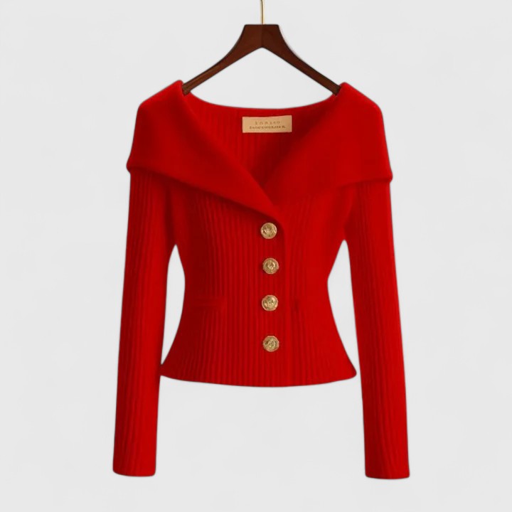 Morbido cardigan donna con maniche lunghe e linea sfiancata, ideale per un look versatile.