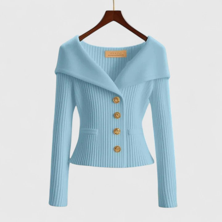 Cardigan moda donna, versatile, con collo ampio e maniche lunghe, taglia unica.