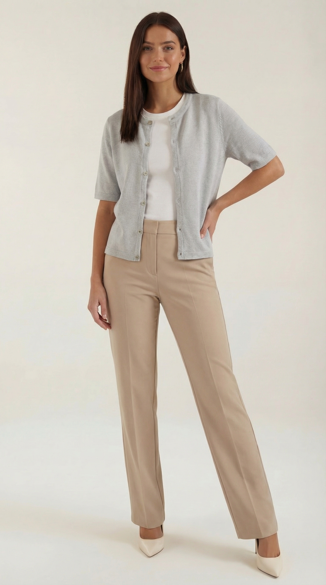 Giacca leggera donna, cardigan elegante a maniche corte per un look versatile e primaverile.