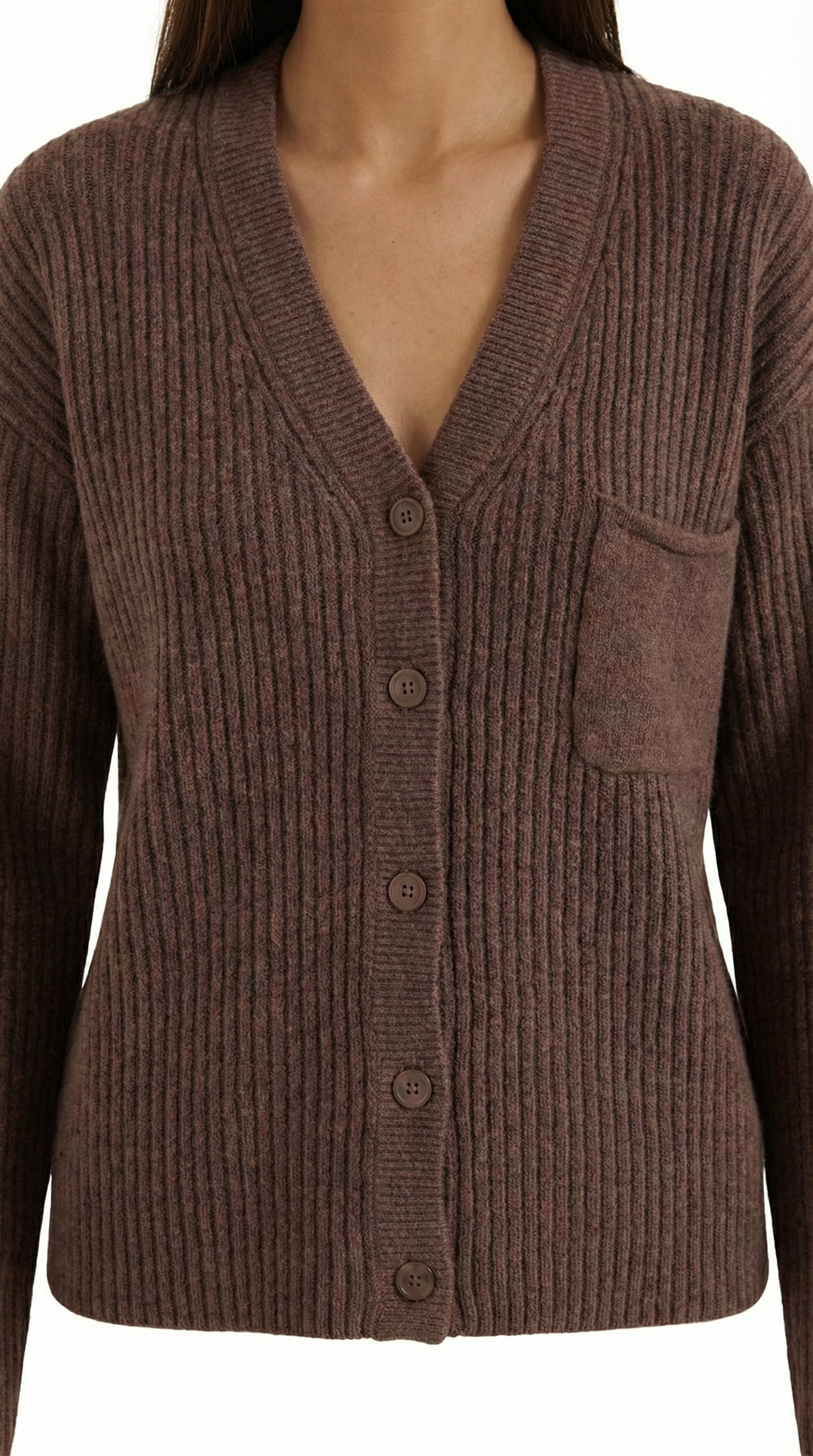 Cardigan donna con bottoni, design oversize per massimo comfort e un tocco di stile casual.