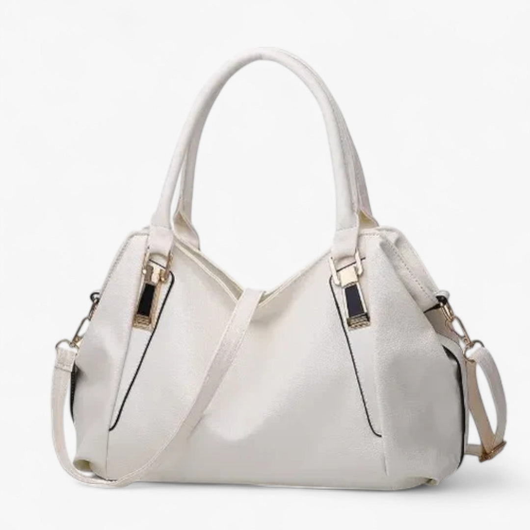 Elegante borsa tote donna multicolore con tracolla, versatile per stile quotidiano, lavoro e viaggio.