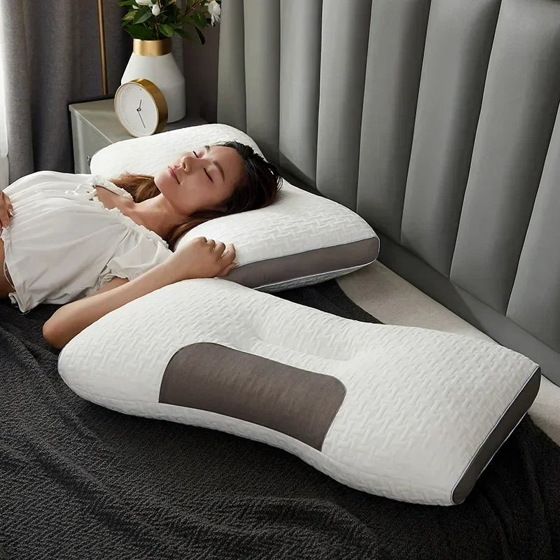 Cuscino massaggiante unisex, offre comfort ortopedico e relax profondo per un sonno rigenerante.