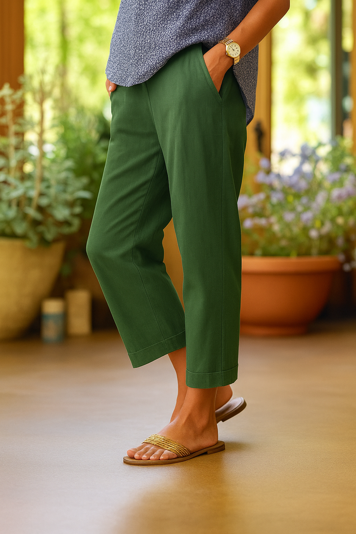 Pantaloni moda donna a gamba ampia, versatili per outfit eleganti, comodi e casual chic.