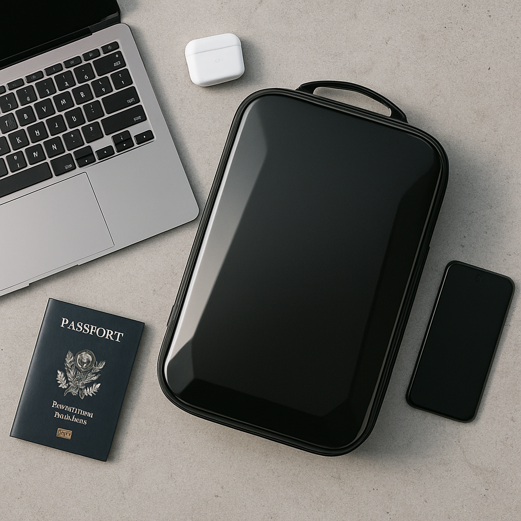 Elegante zaino unisex nero, versatile per laptop, perfetto per lavoro, scuola e tempo libero con stile.