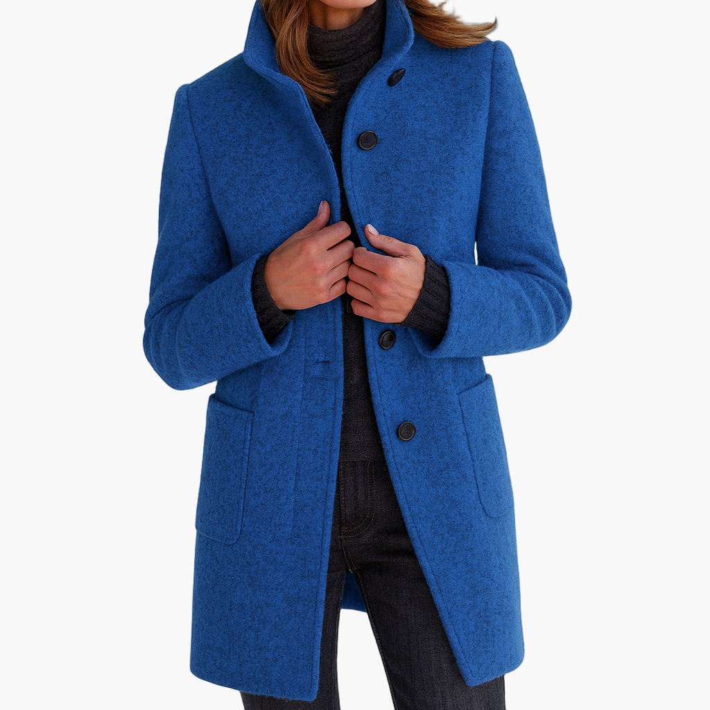 Monopetto corto da donna, capospalla trendy, per uno stile distintivo e confortevole.