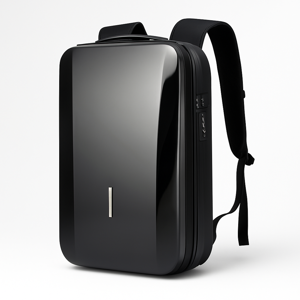 Zaino rigido unisex per laptop 15.6" con porta USB integrata, ideale per viaggio, lavoro e scuola. Protezione avanzata.