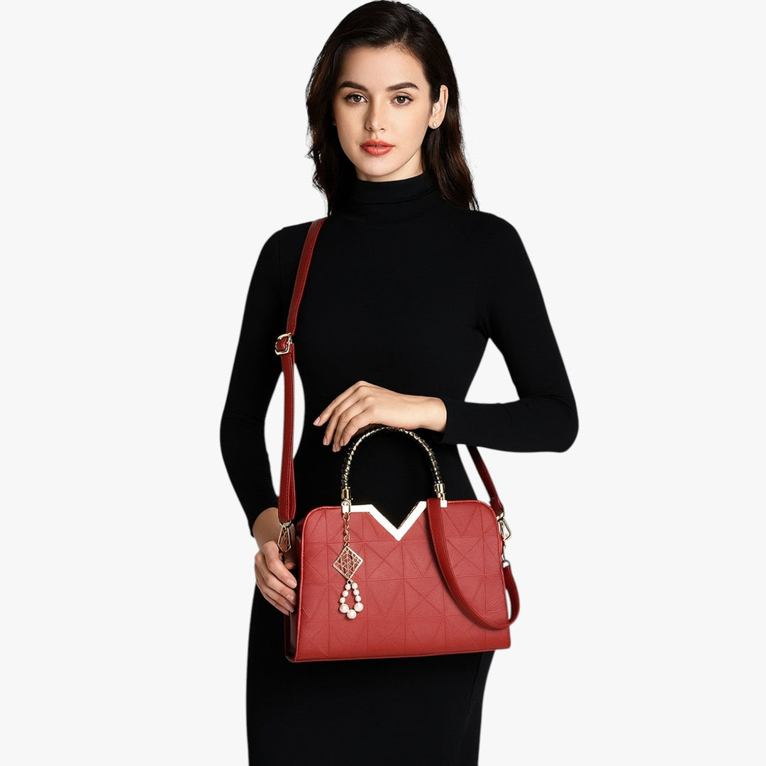 Borsa a mano femminile con manici gioiello, un tocco di lusso per il tuo look da sera.