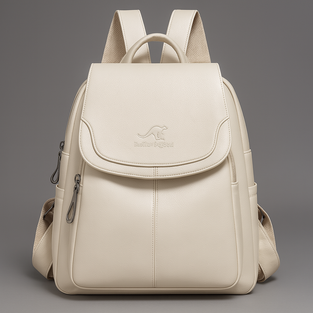 Look casual chic con questo zaino in pelle donna antifurto, perfetto per un outfit quotidiano.