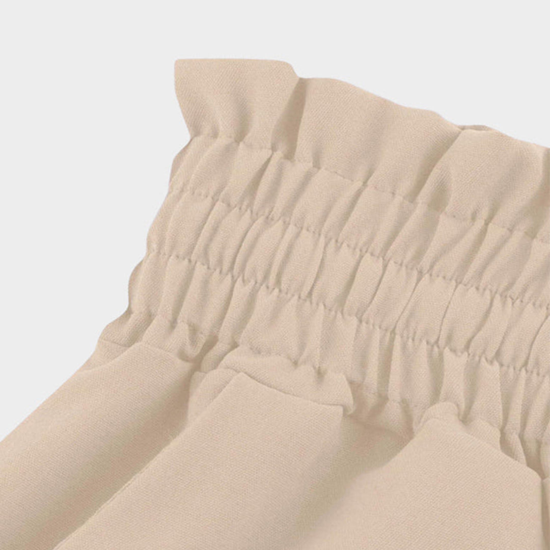 Pantaloni palazzo donna fluidi e comodi, con coulisse e vita alta, perfetti per la moda casual elegante.
