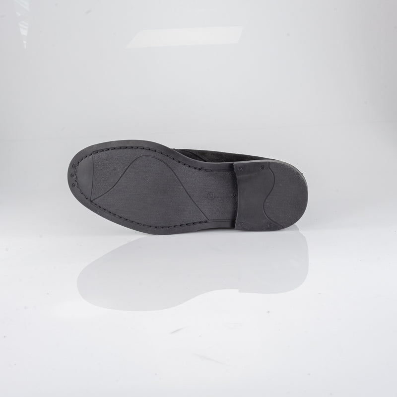 Polacchine rialzate blu da uomo, stivali versatili per outfit eleganti. Aumentano l'altezza di 7 cm con comfort.