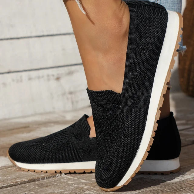 Scarpe donna leggere e comode. Mocassini ortopedici traspiranti con supporto per passeggio casual antiscivolo.