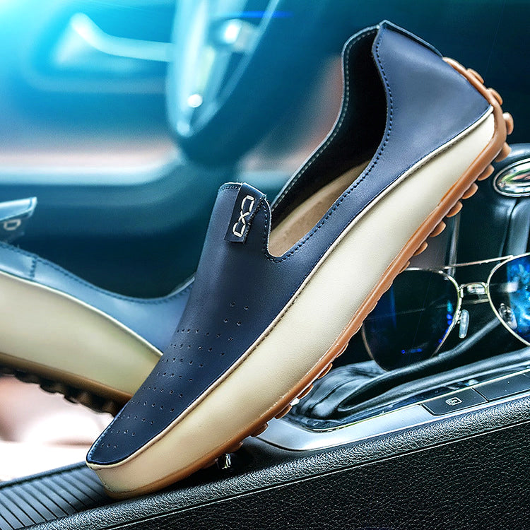 Mocassini da guida leggeri uomo, pratici slip-on con suola ammortizzante, perfetti per un look casual.