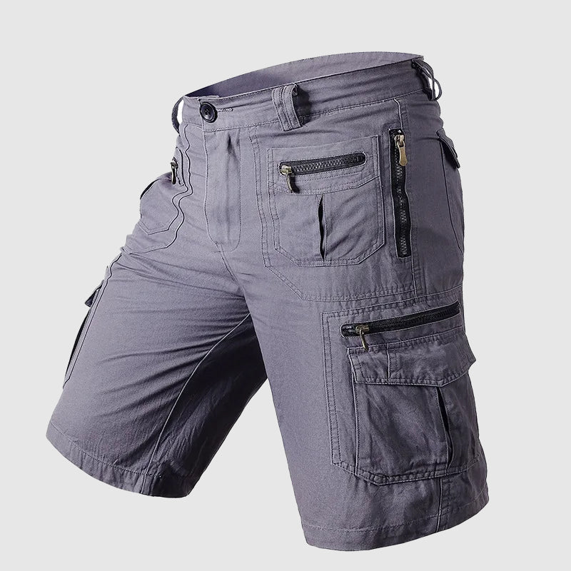 Pantaloncini uomo cargo tattici versatili, perfetti per look casual, outdoor ed estivi. Confortevoli e duraturi.