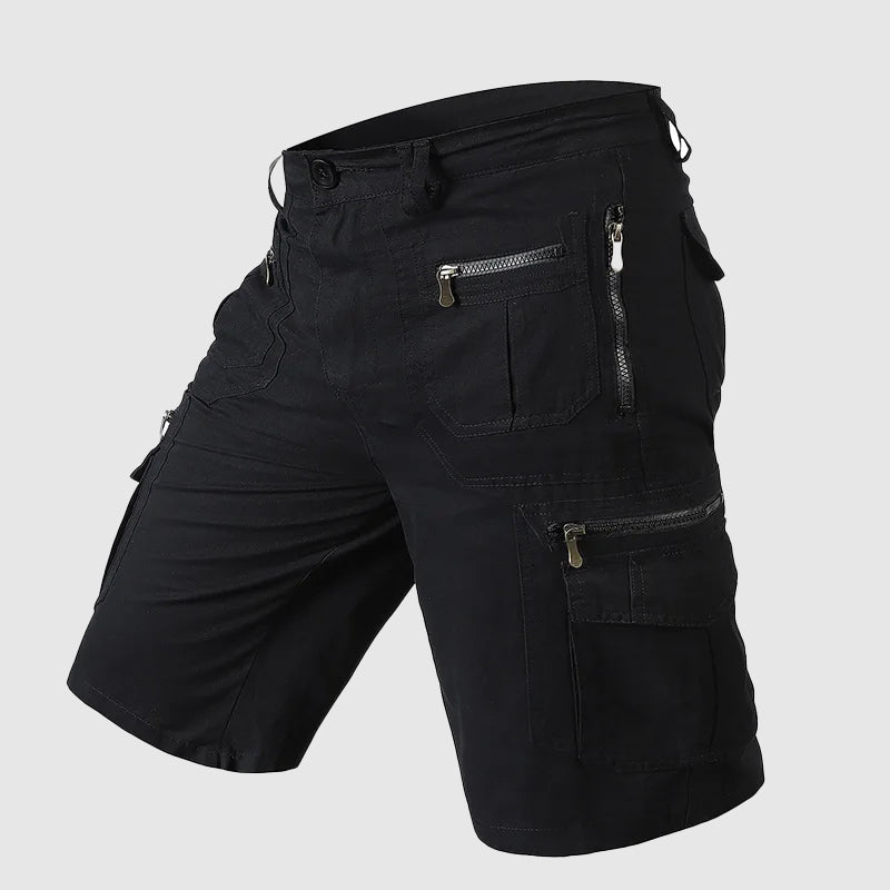 Pantaloncini cargo da uomo casual per l'estate, perfetti per viaggi e tempo libero, in tessuto leggero.