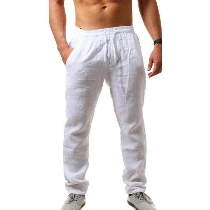 Pantaloni uomo casual primavera estate, design moderno per comfort e un look rilassato.