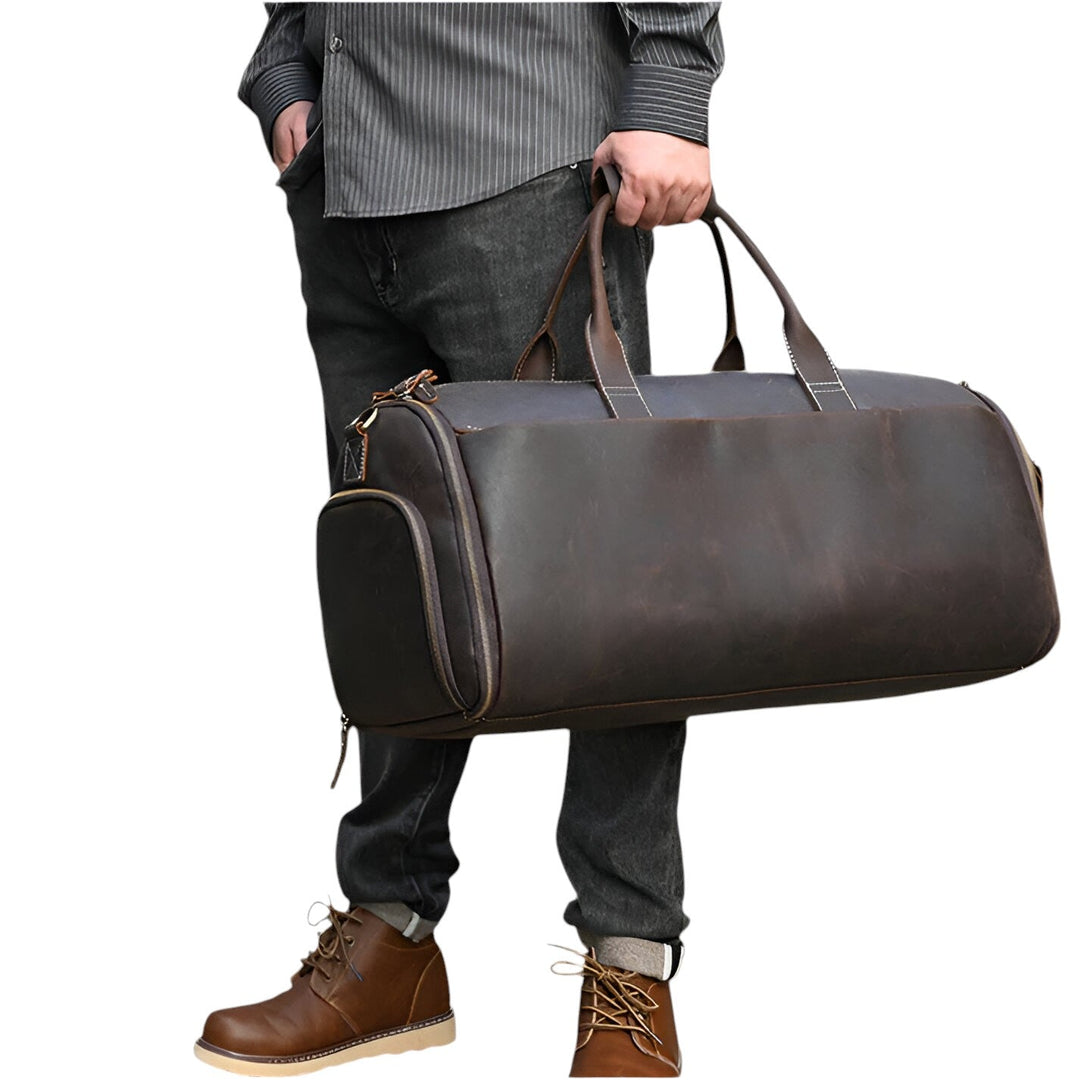 Borsone da viaggio Chieti, leggero e compatto. Bagaglio a mano unisex multicolore con manici e tracolla pratica.
