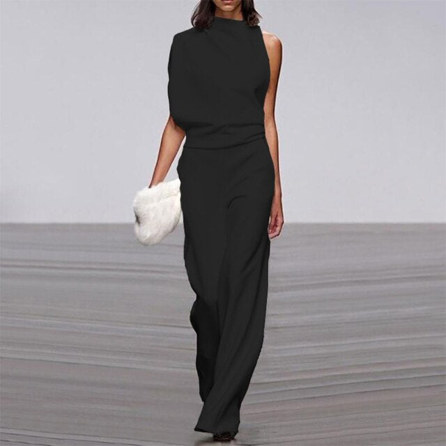 Moda estiva: tuta donna elegante e fluida, ideale per serate o outfit casual chic con comfort garantito.