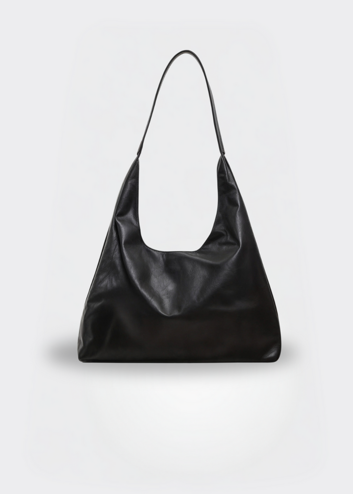 Borsa donna capiente in pelle vegana cruelty-free, con chiusura a cerniera. Accessorio moda pratica ed elegante.